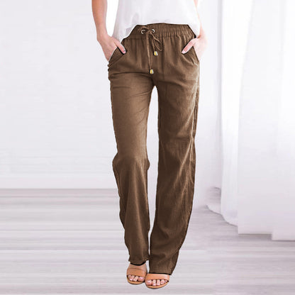 Relaxed Casual Wide-leg Trousers Women