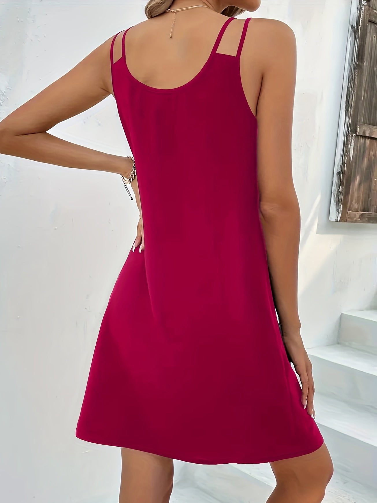 A-Line Slim Fit Slimming Sleeveless Dress