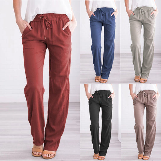 Relaxed Casual Wide-leg Trousers Women