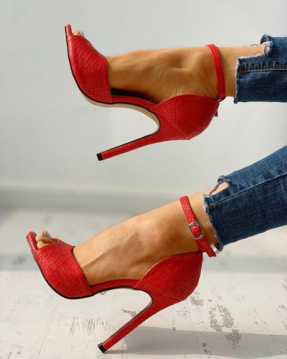 Classic Peep-Toe heel