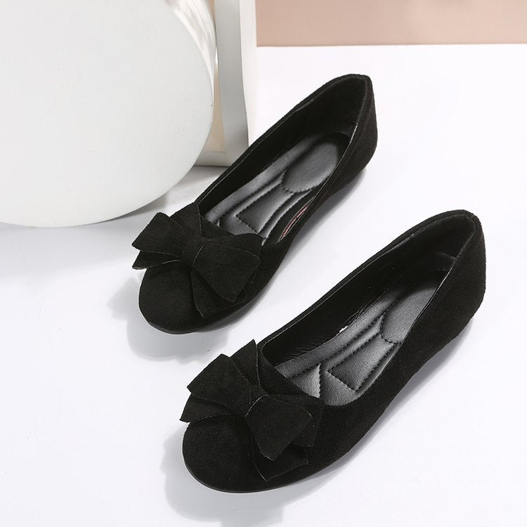 Casual  Round Head Flats Faux Suede Shoes