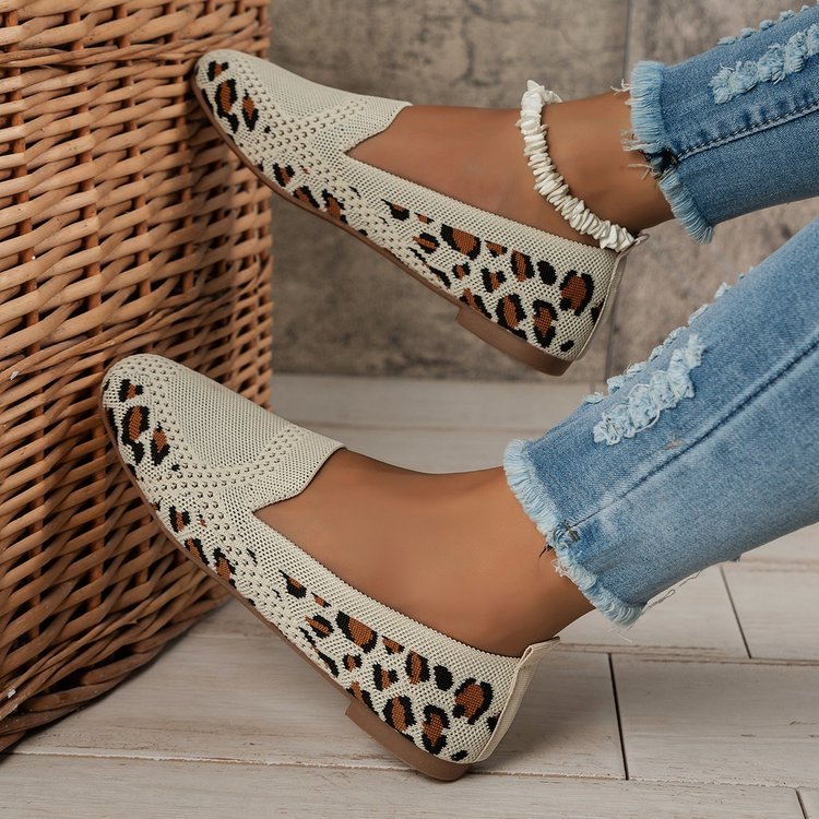 Square Toe Slip-on Casual Shoes