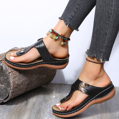 Women's Round Casual and Comfortable Toe Sandals