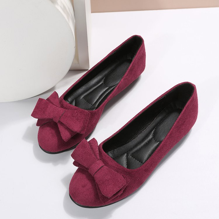 Casual  Round Head Flats Faux Suede Shoes